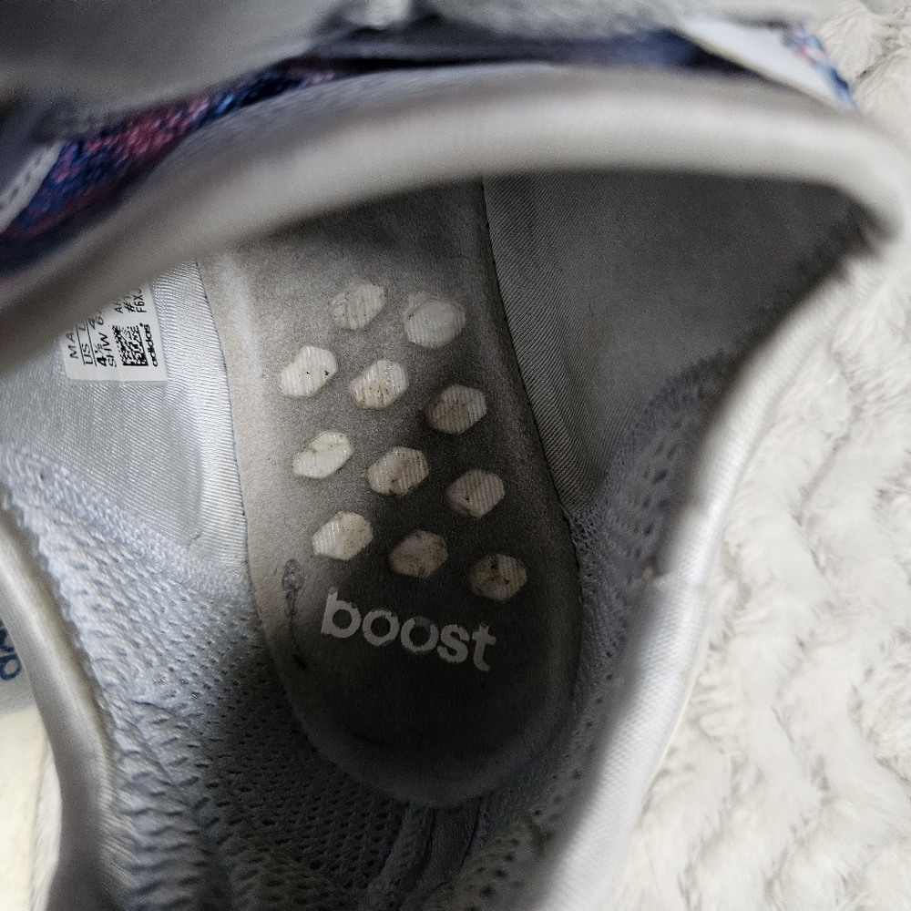 Adidas Blue Pink Marble Art Sneakers - Picture 10 of 12